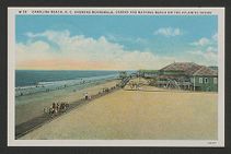 Carolina Beach, N.C. showing boardwalk, casino and bathing beach on the Atlantic Ocean